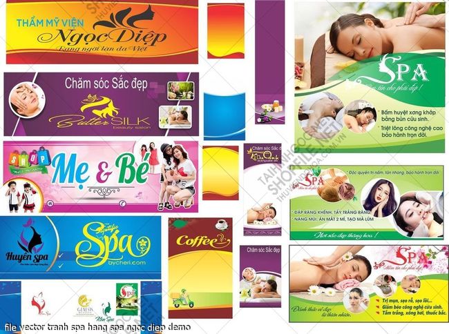 file vector tranh spa hang spa ngoc diep